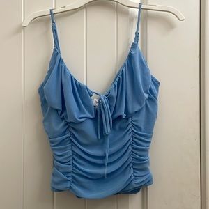 Light Blue Going Out top